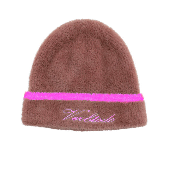 Gorro VTD Marrón y Rosa