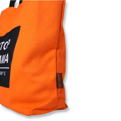 Shopping bag Good vibes naranja