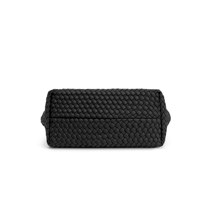 Borsa media in neoprene 'FREE LOVE' tinta unita - nero