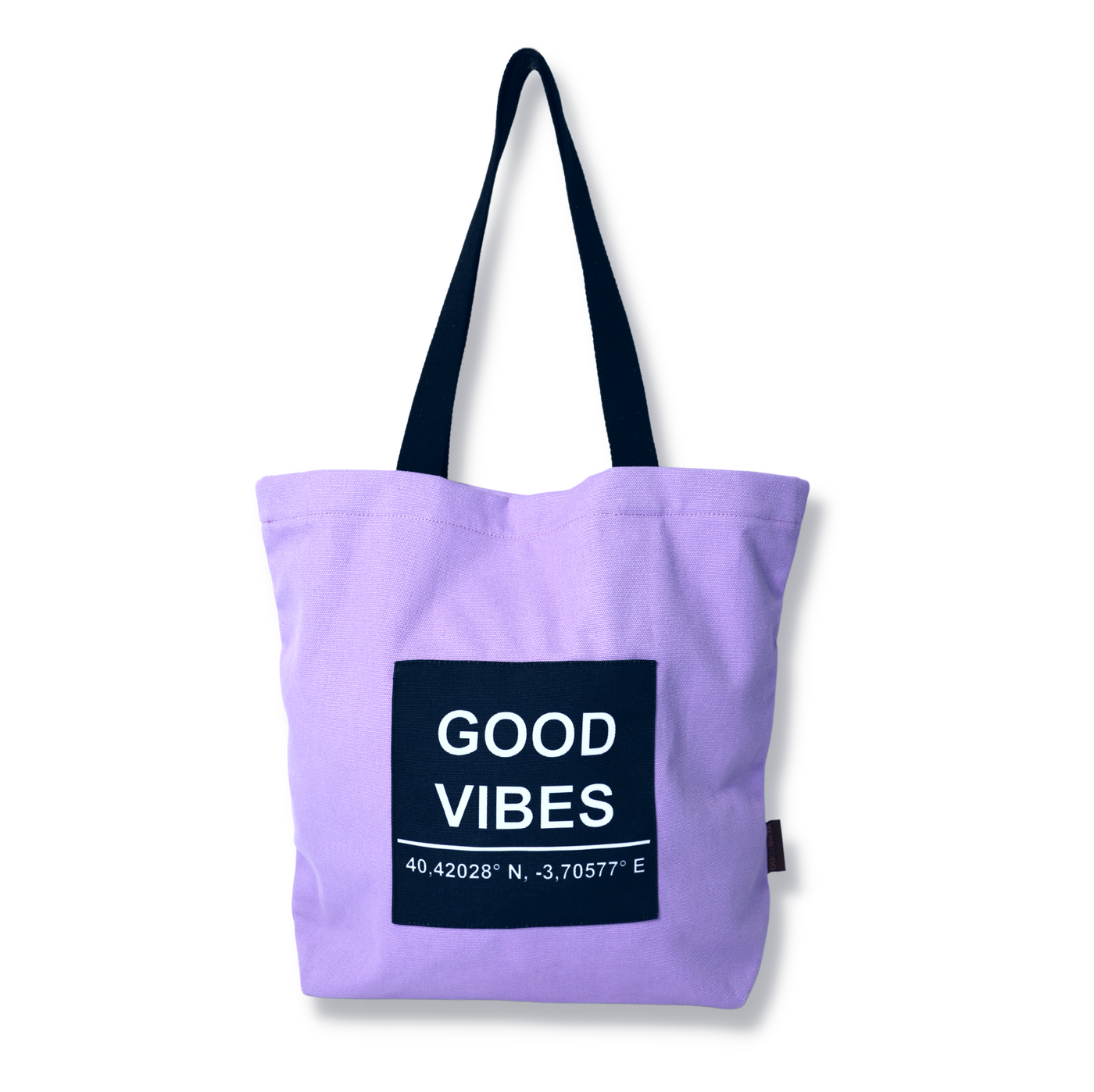 Shopping bag Good vibes morada