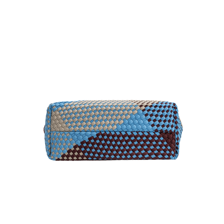 GRAND SAC en néoprène 'JUST MOVE' ton mixte - bleu & bordeaux & gris clair