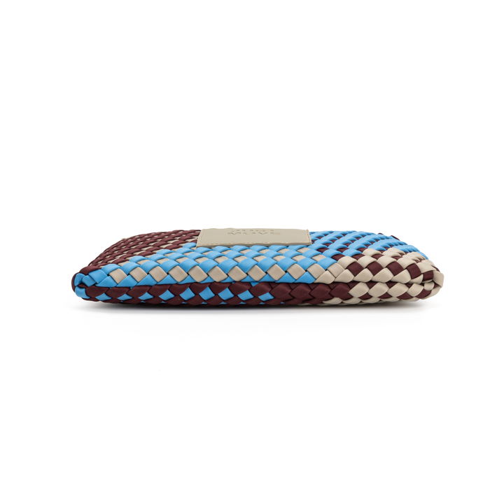 POCHETTE en néoprène 'JUST MOVE' ton mixte - bleu & bordeaux & gris clair
