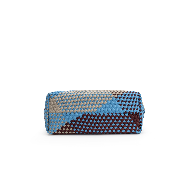Borsa piccola in neoprene 'JUST MOVE' tono misto - blu & bordeaux & grigio chiaro
