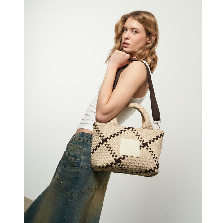 BAG Amelia 'CHILL VIBES' | beige & dark brown