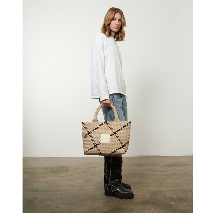 BAG Sylvia 'CHILL VIBES' | beige & dark brown