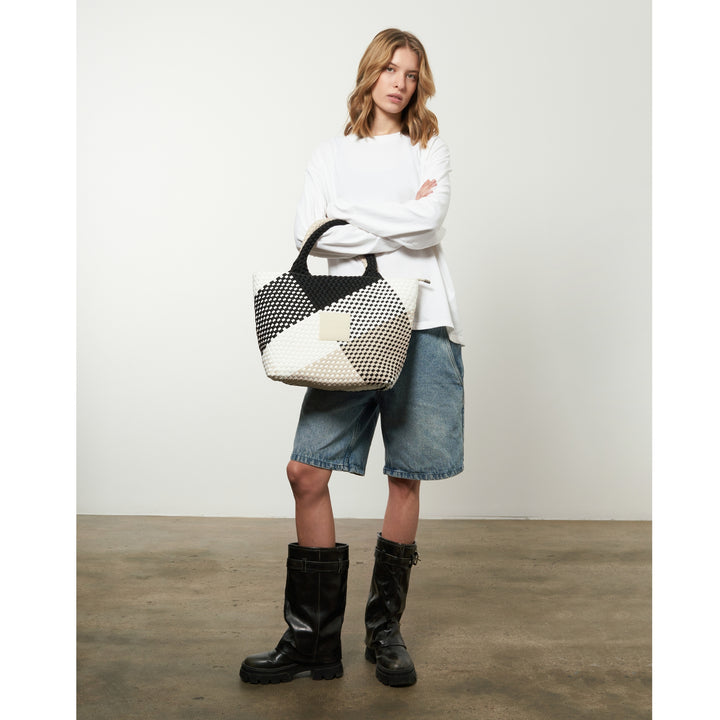 BAG Sylvia 'FREE LOVE' | black&beige&white