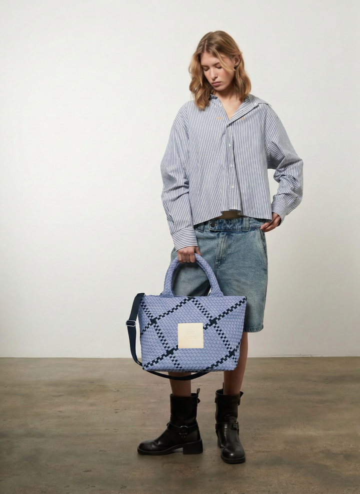 Sylvia Bag 'STAY FOCUSED' | Blue & Navy Blue