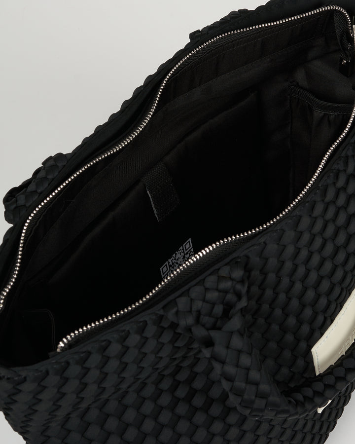 Neoprene LARGE BAG 'FREE LOVE' black