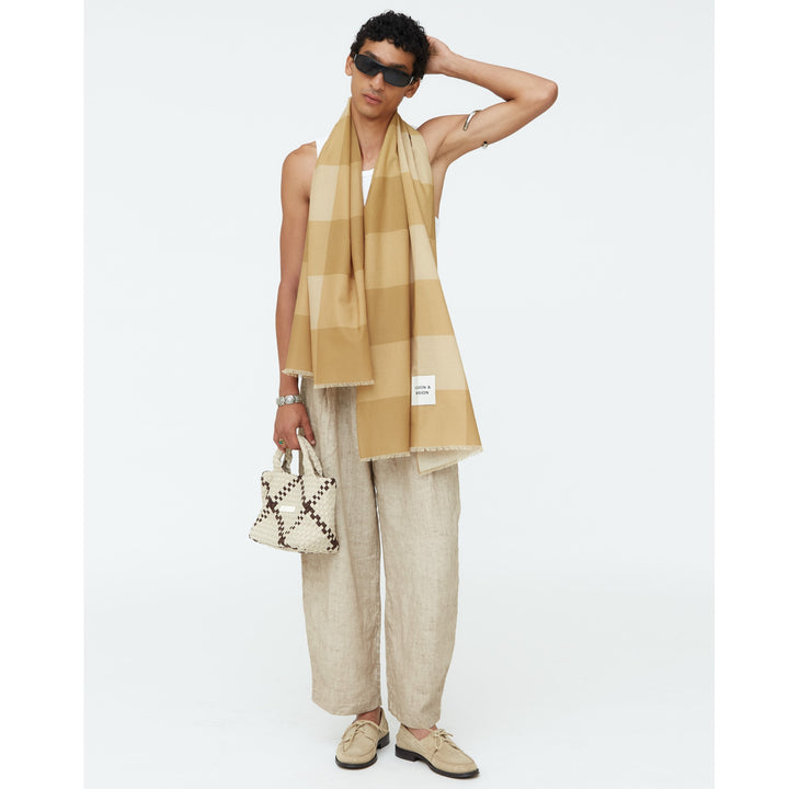 Rocks Scarf 'Vision & Mission' | Blue | Beige