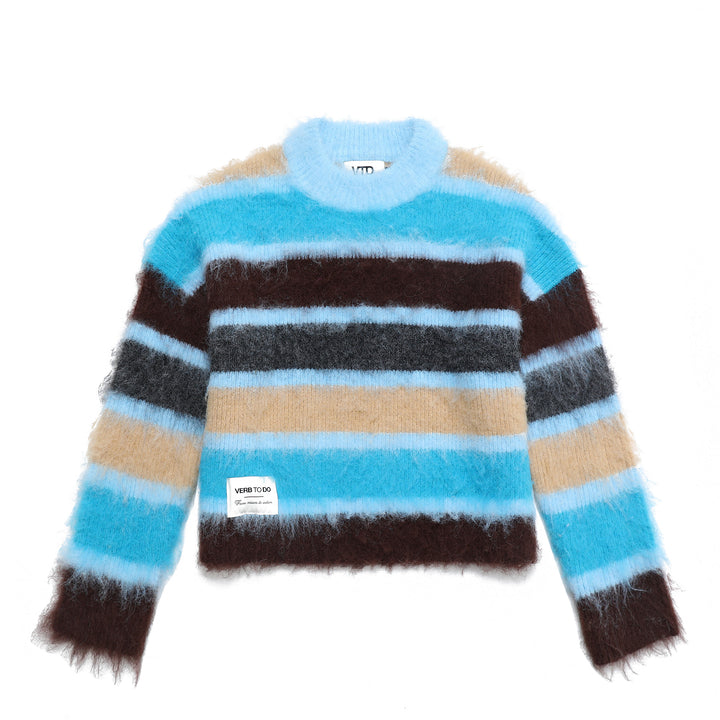 KNITWEAR BOXY BLUE STRIPES