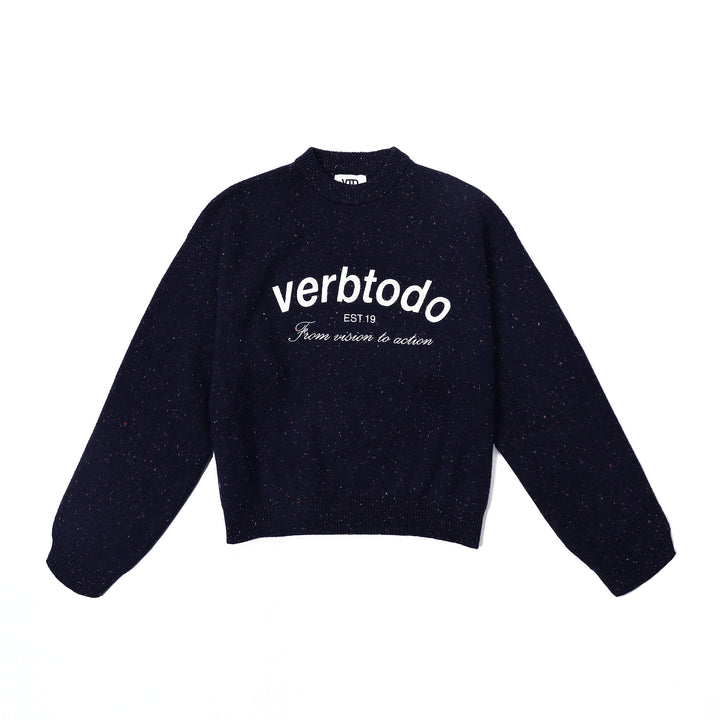 Vintage knit blue