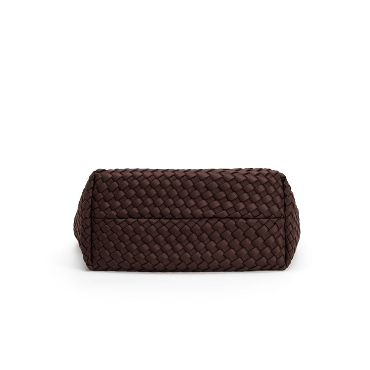 Neoprene MEDIUM BAG 'CHILL VIBES' plain - dark brown