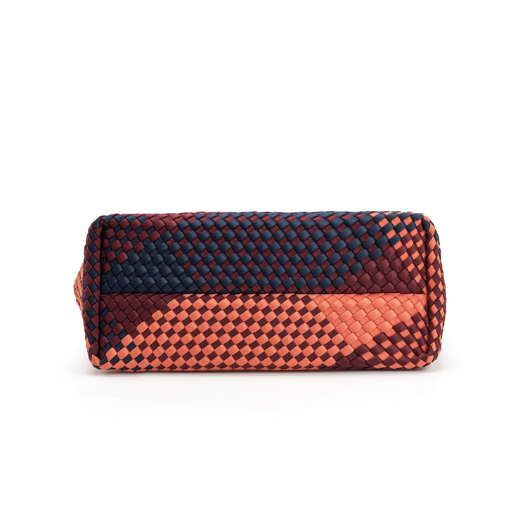 Neoprene LARGE BAG 'VISION & MISSION' mixed color - navy blue & burgundy & orange