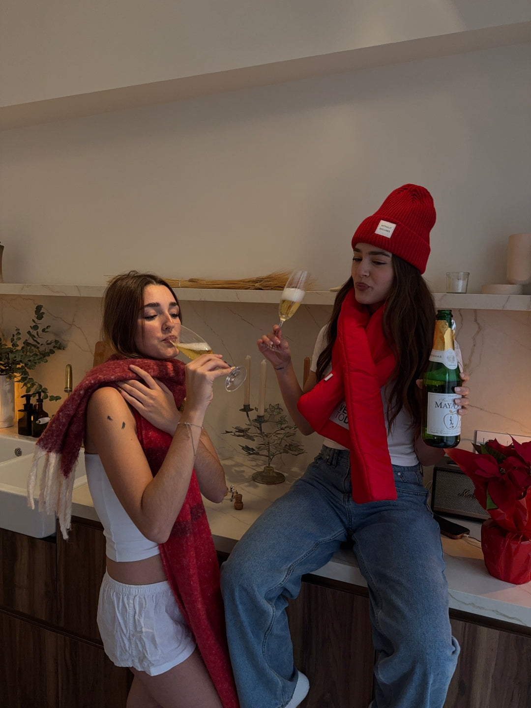 Vertical Puffer Scarf