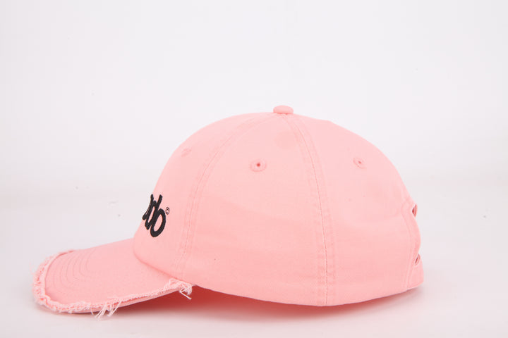 Pink Ripped Cap Verb to do