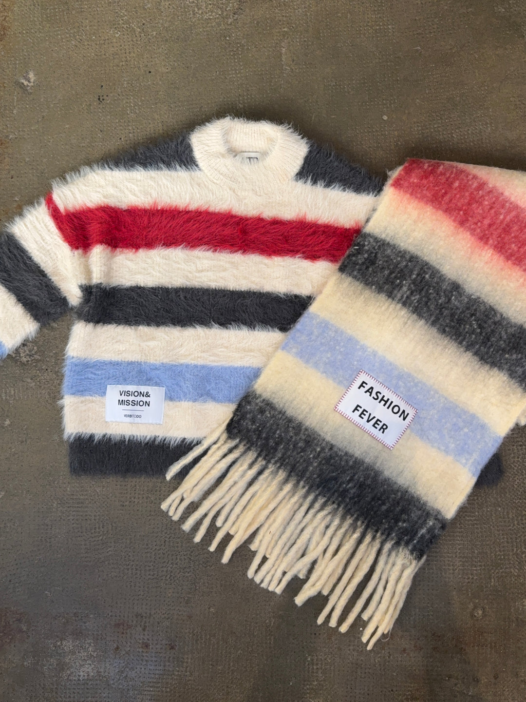 Knitwear Boxy Red Stripes