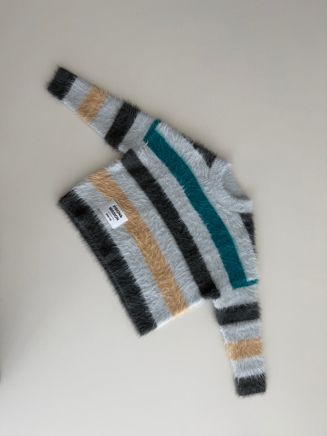 KNITWEAR BOXY GREY STRIPES