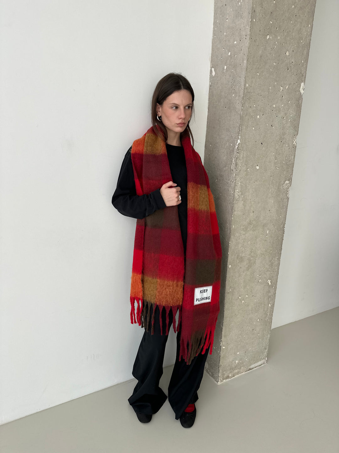 Maxi Scarf Keep Pushing