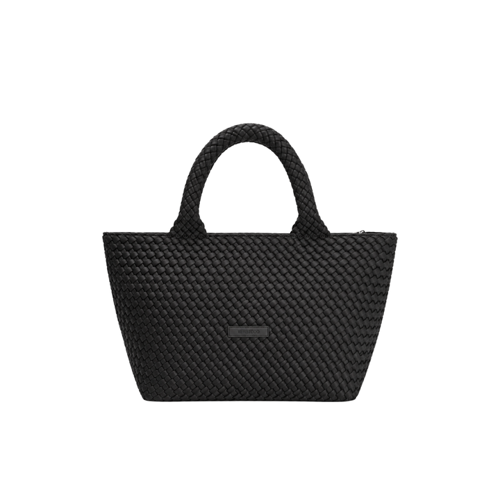 Borsa media in neoprene 'FREE LOVE' tinta unita - nero