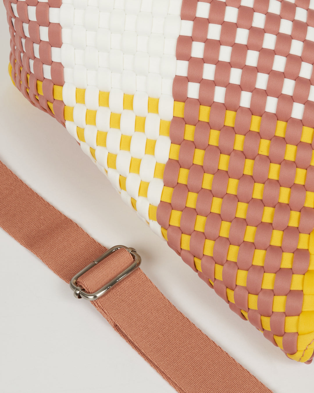 Neoprene MEDIUM BAG 'JUST MOVE' multicolour pink&yellow&white