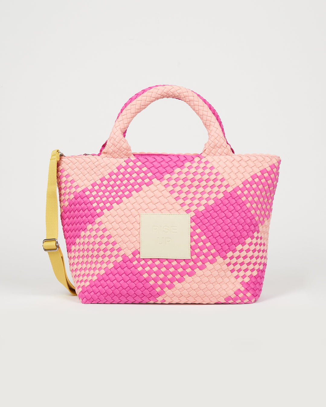 Neoprene MEDIUM BAG 'RISE UP' two-tone pink