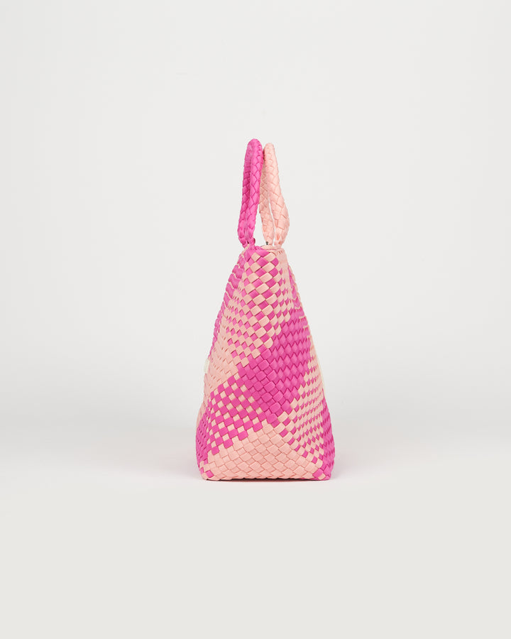 Neoprene MEDIUM BAG 'RISE UP' two-tone pink