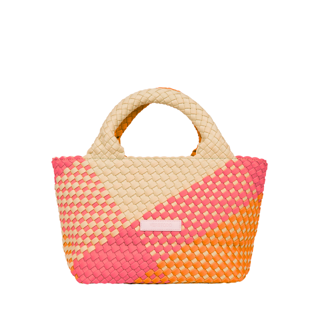 Amelia Bag 'JUST MOVE' | Cream & Orange & Pink