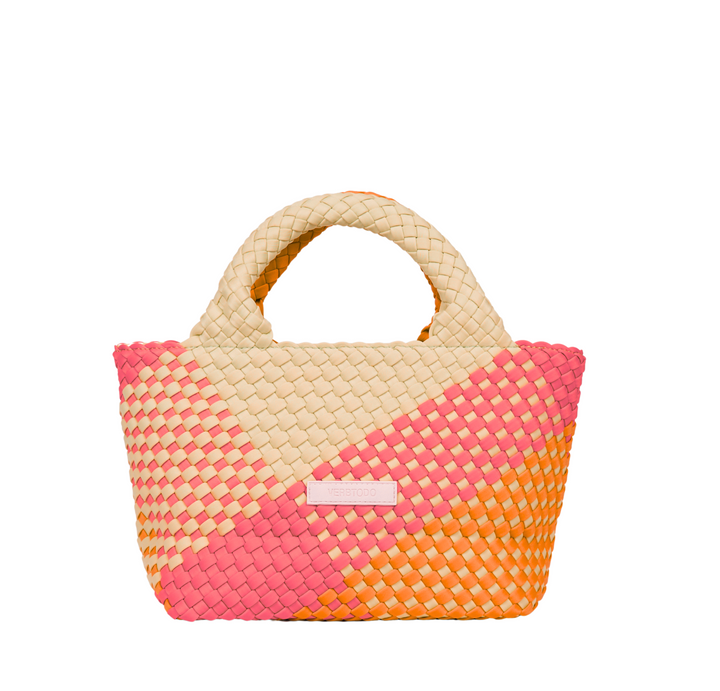 Amelia Bag 'JUST MOVE' | Cream & Orange & Pink