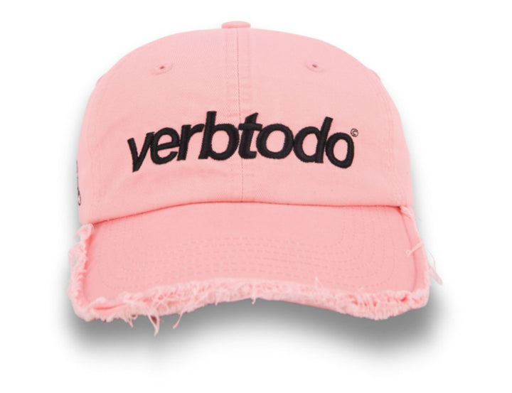 Pink Ripped Cap Verb to do