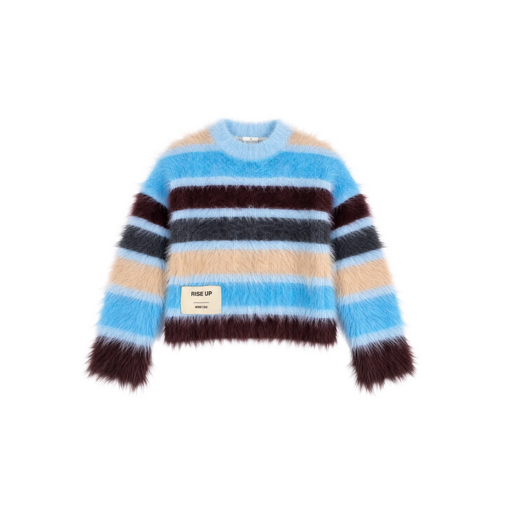 Knitwear Boxy Blue Stripes