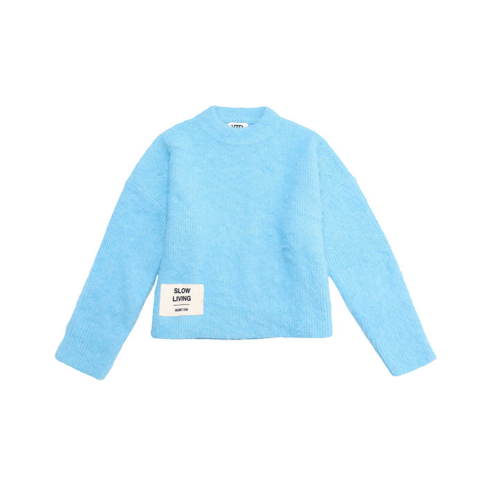 MAGLIA BOXY AZZURRO CHIARO