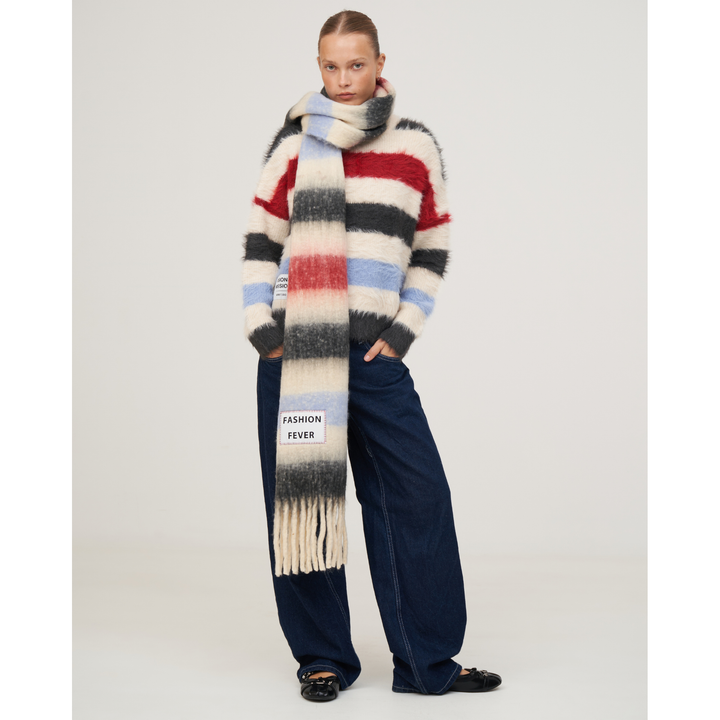 Knitwear Boxy Red Stripes