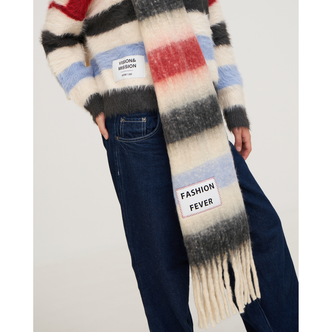 Knitwear Boxy Red Stripes