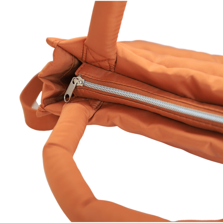 HANDBAG puffer 'LESS IS MORE' | orange