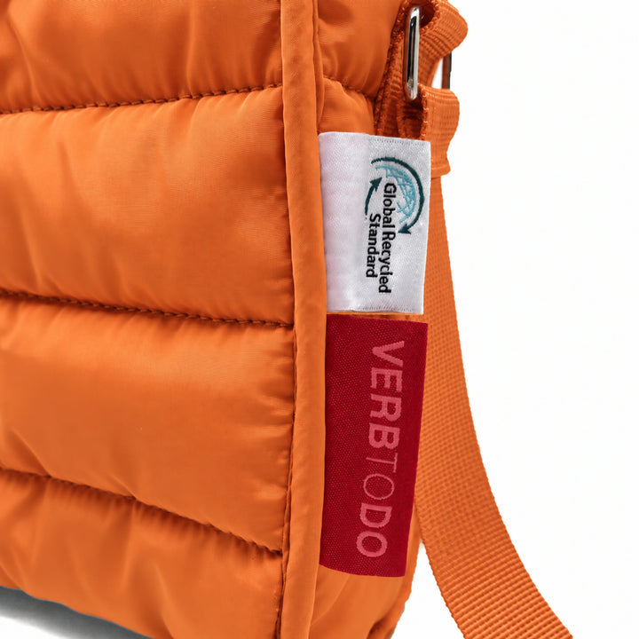 HANDBAG puffer 'LESS IS MORE' | orange