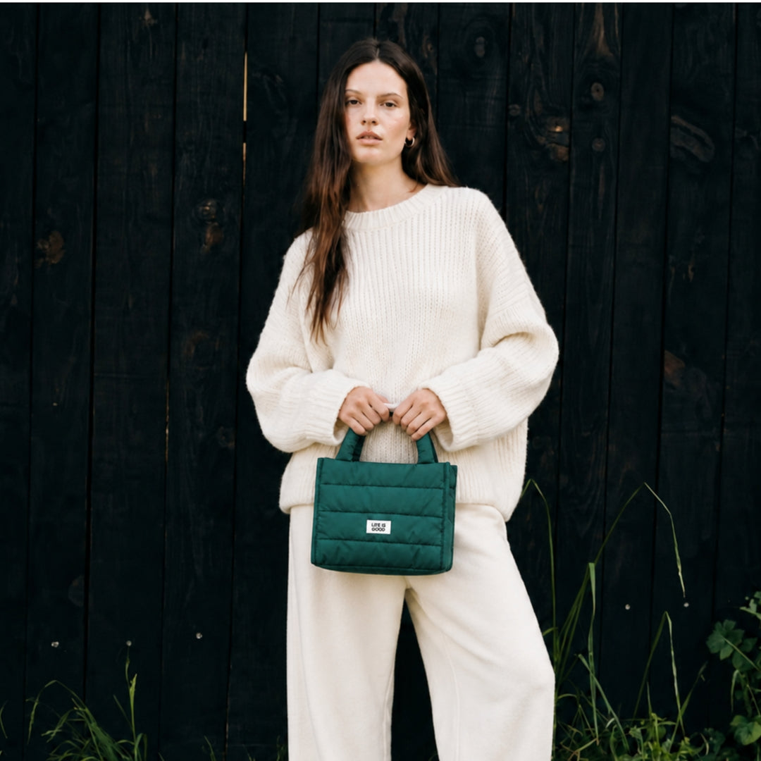 HANDBAG puffer 'LESS IS MORE' | orange