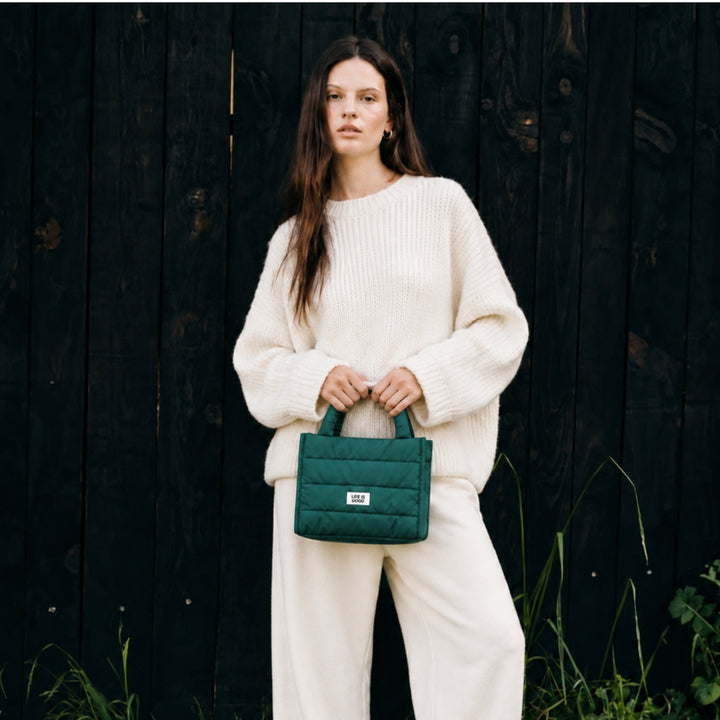 HANDBAG puffer 'LESS IS MORE' | orange