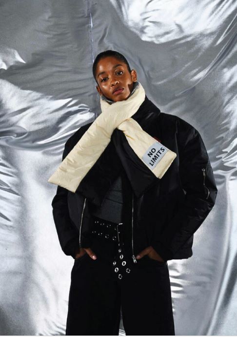 Vertical Puffer Scarf