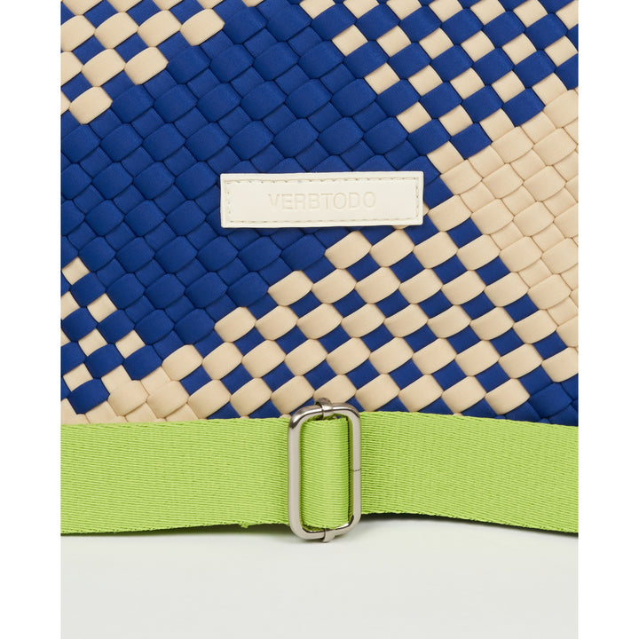 BAG Amelia 'LIFE IS SIMPLE' | blue & beige