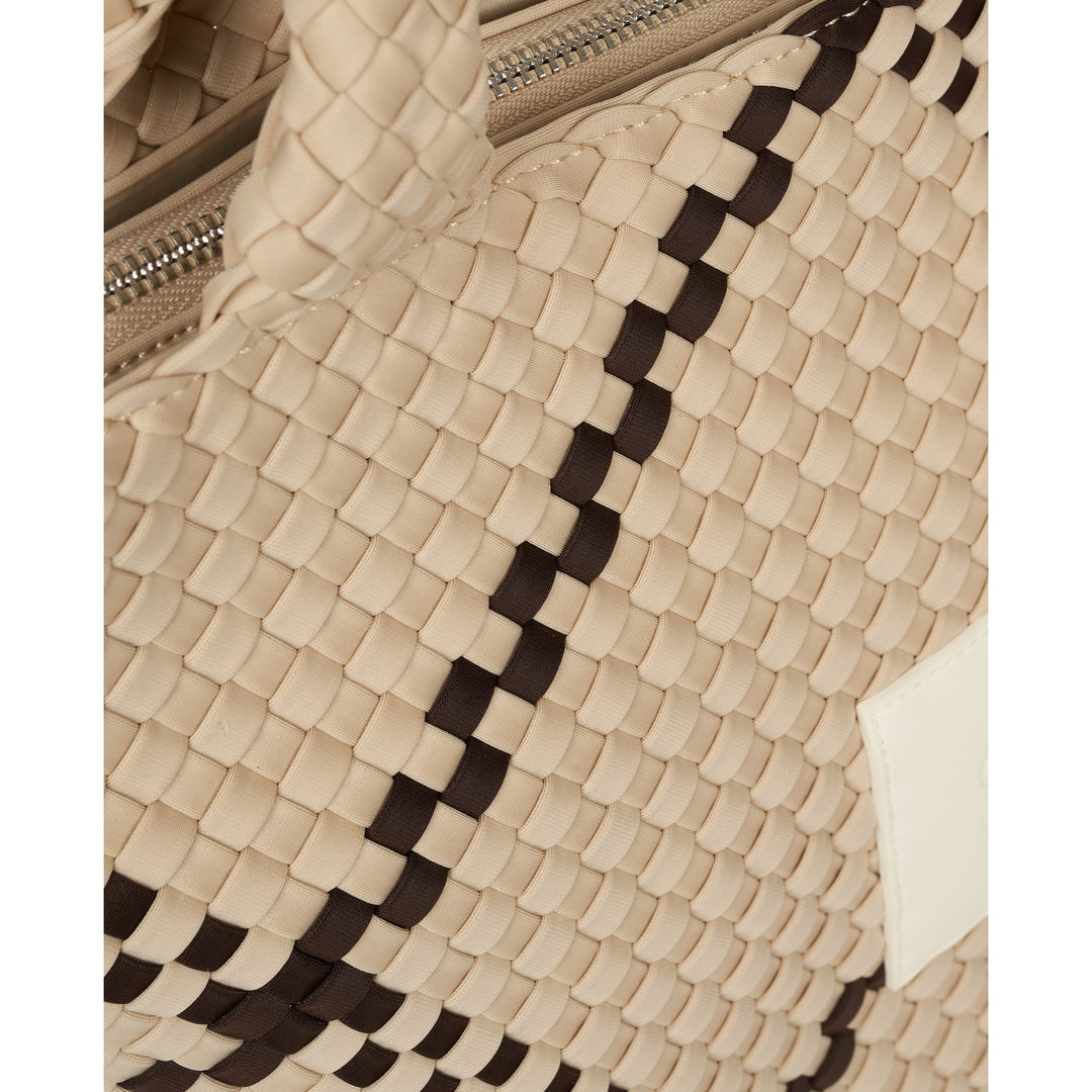 BAG Sylvia 'CHILL VIBES' | beige & dark brown