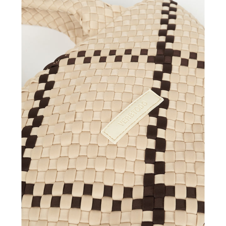 BAG Amelia 'CHILL VIBES' | beige & dark brown
