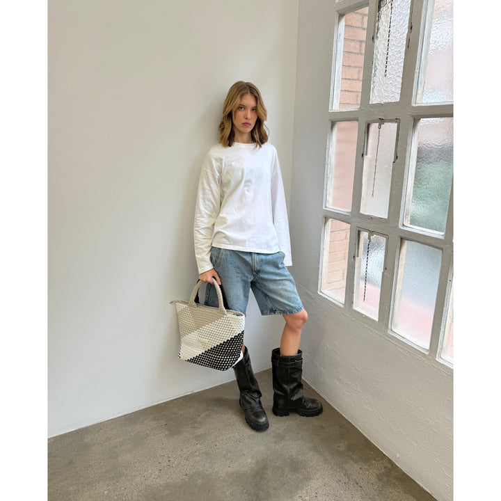 BAG Sylvia 'FREE LOVE' | black&beige&white