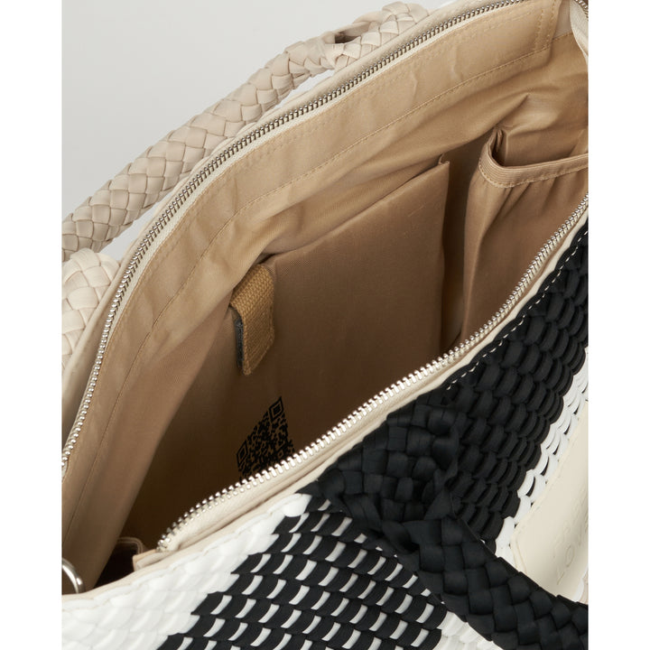 BAG Sylvia 'FREE LOVE' | black&beige&white