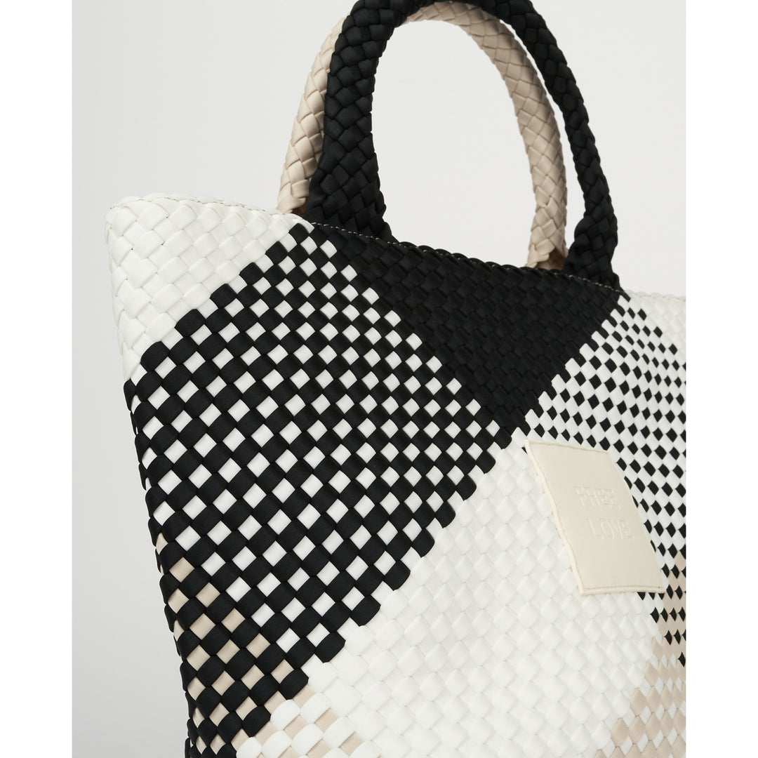 BAG Sylvia 'FREE LOVE' | black&beige&white