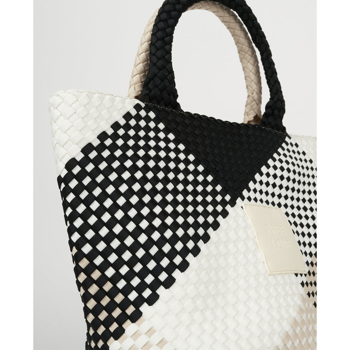 BAG Sylvia 'FREE LOVE' | black&beige&white