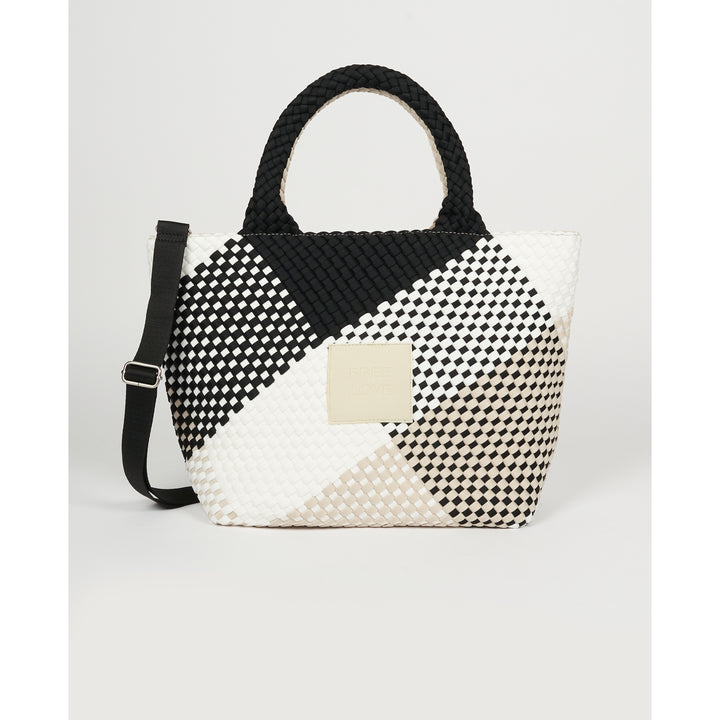BAG Sylvia 'FREE LOVE' | black&beige&white