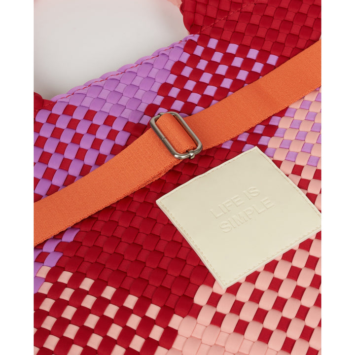 BAG Michele 'LIFE IS SIMPLE' | pink&purple&red