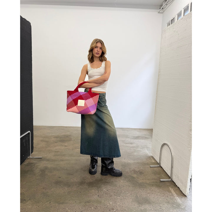 BAG Michele 'LIFE IS SIMPLE' | pink&purple&red
