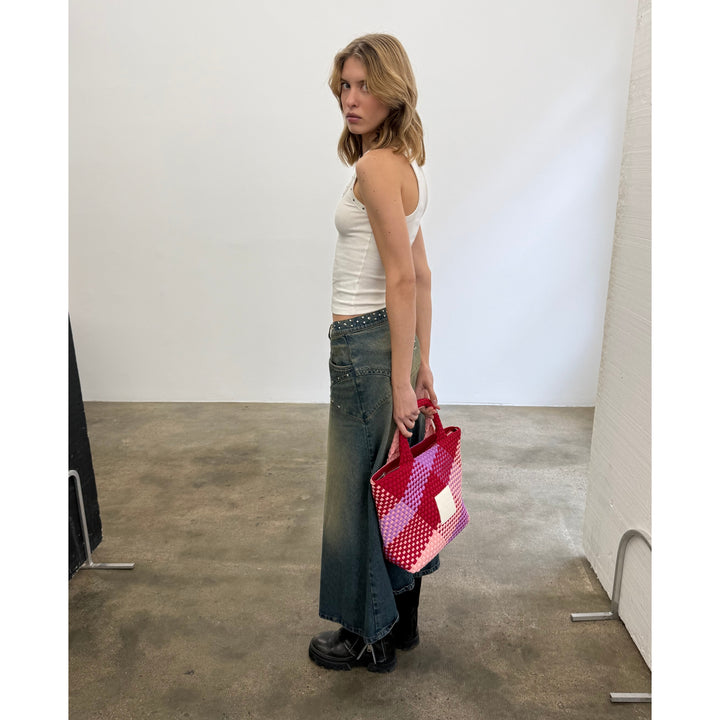 BAG Michele 'LIFE IS SIMPLE' | pink&purple&red