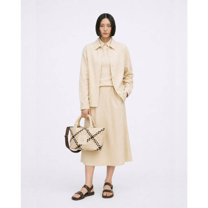 BAG Amelia 'CHILL VIBES' | beige & dark brown